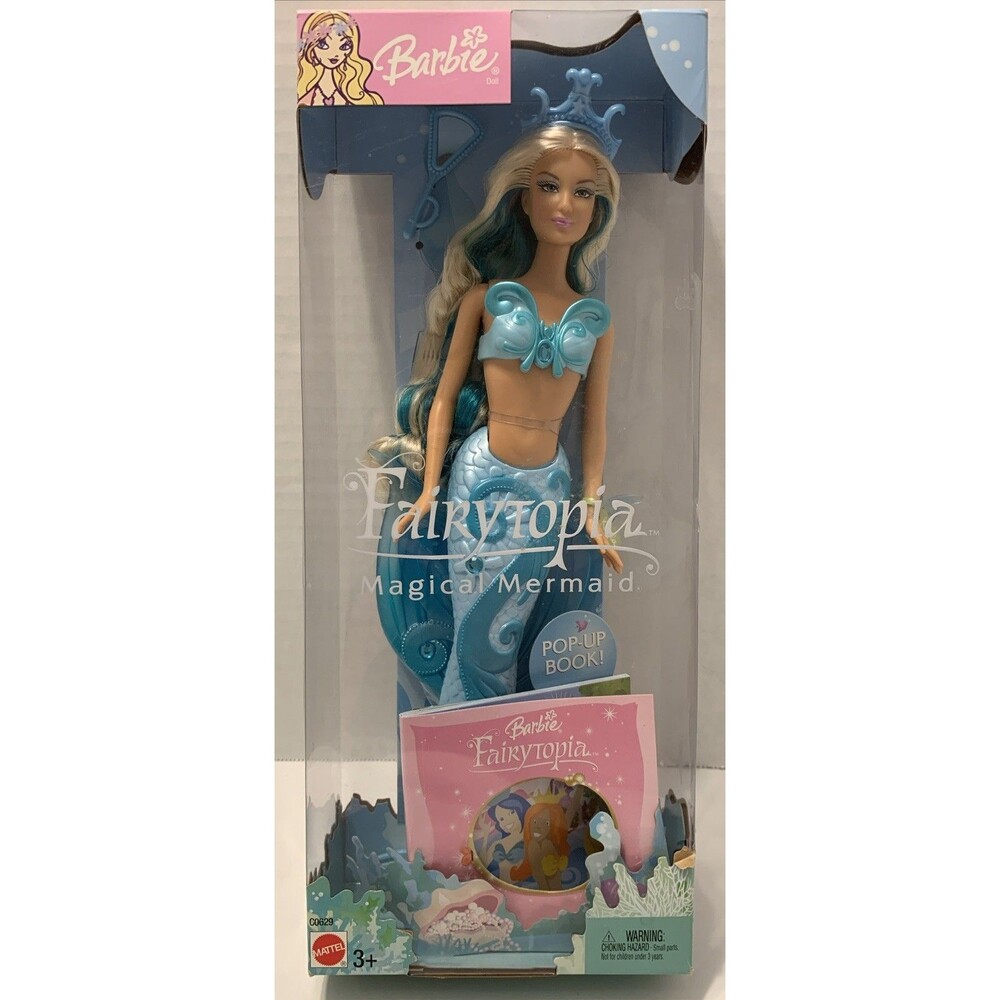 Vintage 2003 Fairytopia Mattel Barbie “Magical Mermaid Kayla” #C0629 MIB